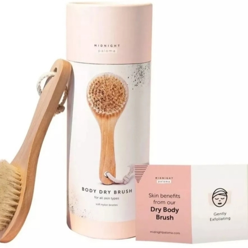 Midnight Paloma Body Dry Brush Nylon Bristols All Skin Types DETOX NIB!